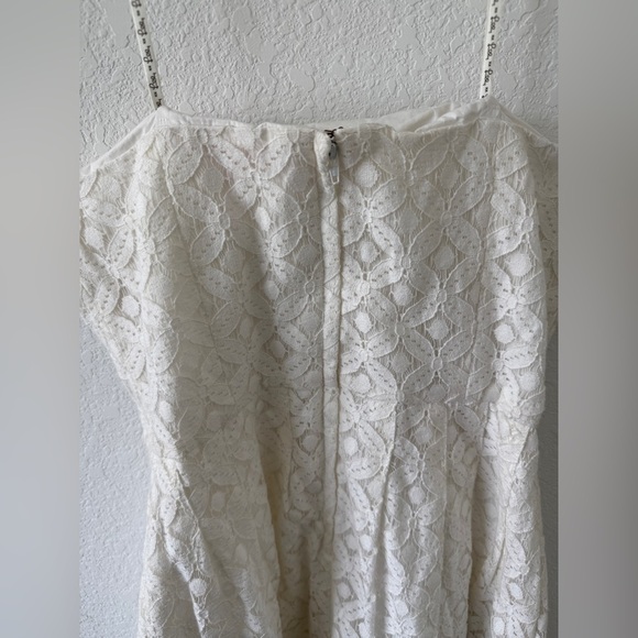 LILLY PULITZER CAITLIN WOMENS DRESS WHITE LACE STRAPLESS SIZE 12 - Picture 2 of 6